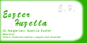eszter huzella business card
